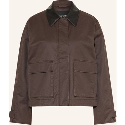 Opus Kastenjacke Hamina braun