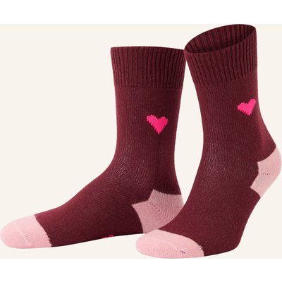 Unio Socken Amore Cashmere rot