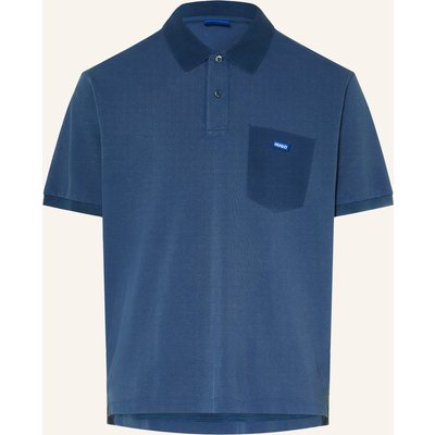 Hugo Piqué-Poloshirt Nemin blau