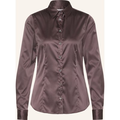 Robert Friedman Hemdbluse Agata Aus Satin braun