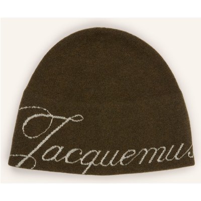 Jacquemus Mütze Le Bonnet Atelier Mit Merinowolle gruen