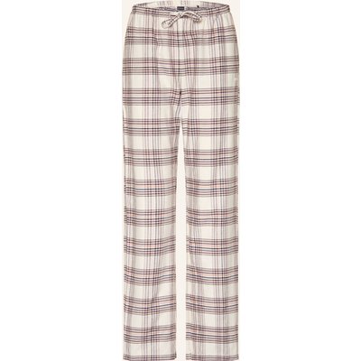 Boss Schlafhose Holiday Aus Flanell weiss