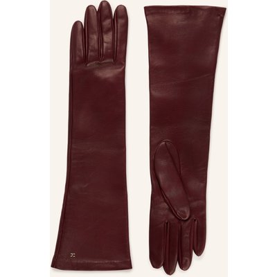 Max Mara Lederhandschuhe Afidee rot