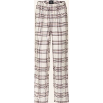 Boss Schlafhose Holiday Aus Flanell weiss