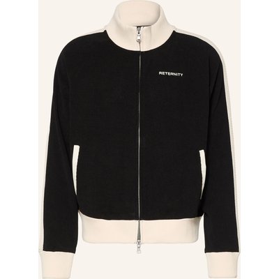 Reternity Strickjacke Studio Mit Galonstreifen schwarz