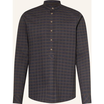Grasegger Trachtenhemd Krailing Sk Slim Fit Mit Stehkragen blau