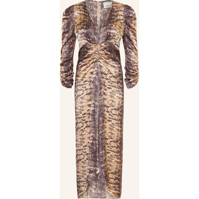 Isabel Marant Satinkleid Albini Aus Seide Mit 3/4-Arm beige