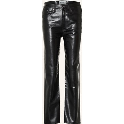 Agolde Lederhose schwarz