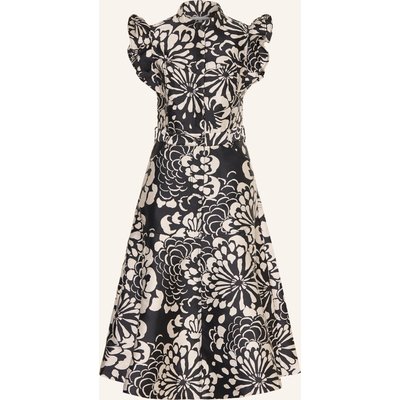 Dea Kudibal Jacquard-Kleid Devanti Mit Volants schwarz