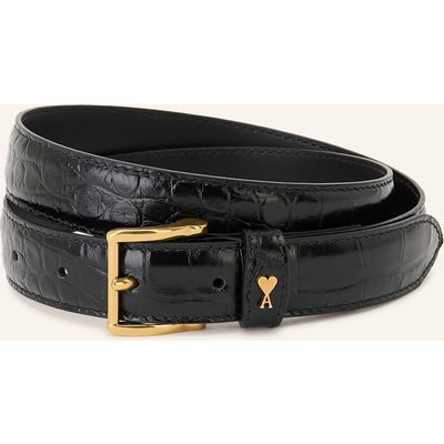 Ami Paris Ledergürtel Paris Paris schwarz