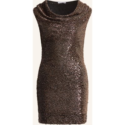 Patrizia Pepe Cocktailkleid Mit Pailletten braun