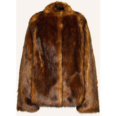 Patrizia Pepe Kunstfell-Jacke braun