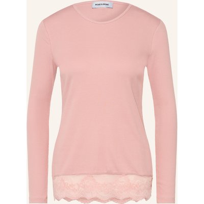 More & More Longsleeve Mit Spitze rosa