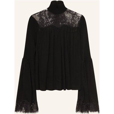 Zimmermann Blusenshirt Valiant Mit Spitze schwarz