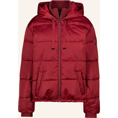Monari Steppjacke Mit Schmucksteinen rot