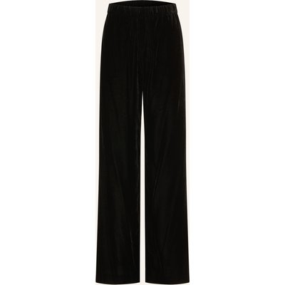 Weekend Max Mara Marlenehose Edro Aus Samt schwarz