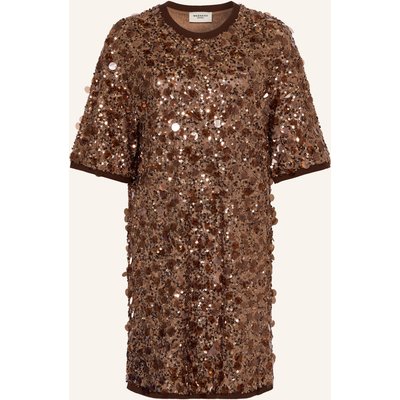Weekend Max Mara Kleid Eburnea Mit Pailletten braun