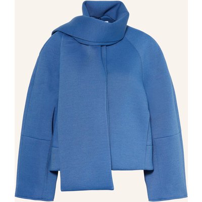 Rich & Royal Jacke Mit Abnehmbarem Schal blau