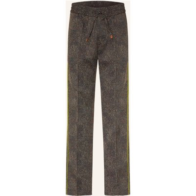 Drôle De Monsieur Hose Im Jogging-Stil Realxed Fit Mit Galonstreifen braun