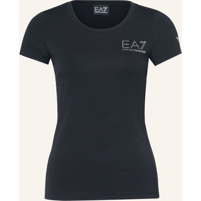 ea7 Emporio Armani T-Shirt Train Evolution Mit Schmucksteinen schwarz