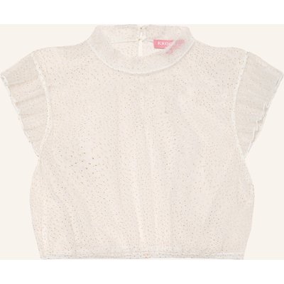 Krüger Dirndlbluse Eveline Aus Mesh weiss