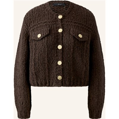Oui Strickjacke braun