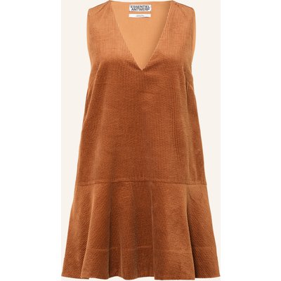 Essentiel Antwerp Cordkleid Kelvet braun