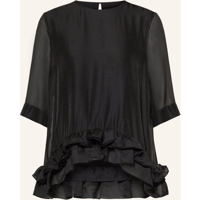 Inwear Blusenshirt Orangeiw Mit 3/4-Arm Und Rüschen schwarz