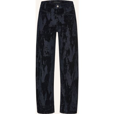 Opus Pants Barrel Jeans Mari Cosmo Mit Samt blau
