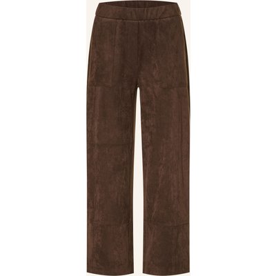 Opus Pants Hose Metta Cargo In Lederoptik braun