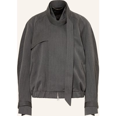 Victoria Beckham Blouson Mit Abnehmbarer Schluppe grau