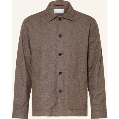 Eton Flanell-Overshirt Comfort Fit braun