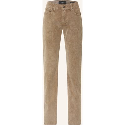 7 For All Mankind Cordhose The Straight Straight Fit beige