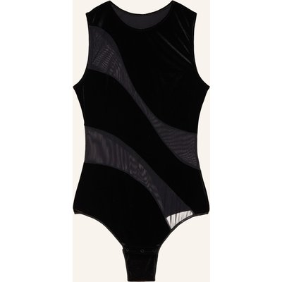 Undress Code String-Body Mit Samt schwarz