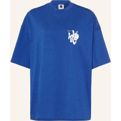 Karo Kauer Oversized-Shirt blau