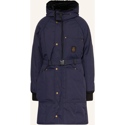 Refrigiwear Steppmantel Mit Kunstfell blau