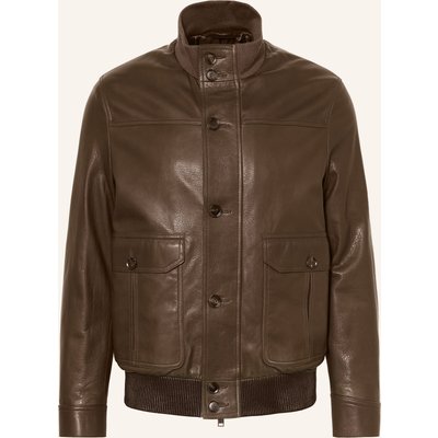Brioni Lederblouson The 75th Blouson gruen