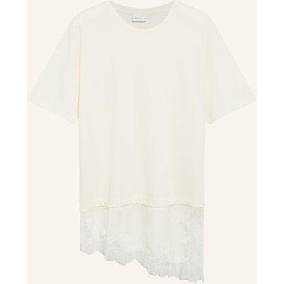 Comma T-Shirt Mit Spitze weiss