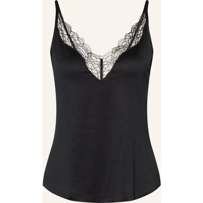 Mey Schlaftop Serie Pure Shine Lace schwarz
