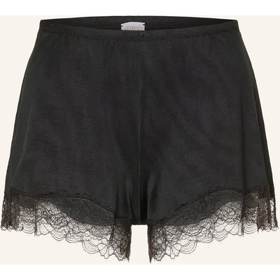 Mey Schlafshorts Serie Pure Shine Lace schwarz