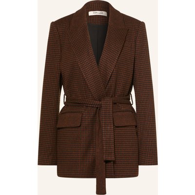 Diane Von Furstenberg Jerseyblazer Annika In Wickeloptik braun