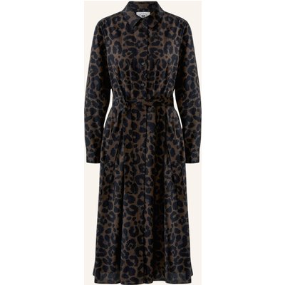 Oui Hemdblusenkleid braun