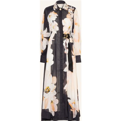 Aje. Hemdblusenkleid Rosanna Mit Leinen schwarz