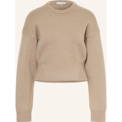 Alaïa Pullover Mit Cashmere beige