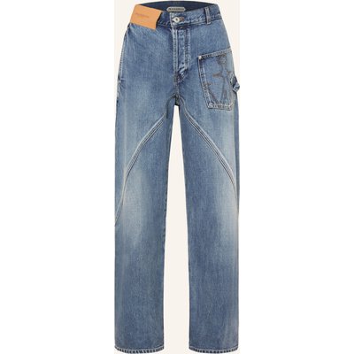 Jw Anderson Straight Jeans Twisted Workwear blau