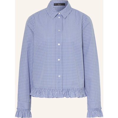 Oui Hemdbluse Mit Rüschen blau