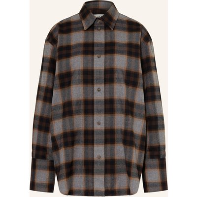 Róhe Hemdbluse Aus Flanell braun