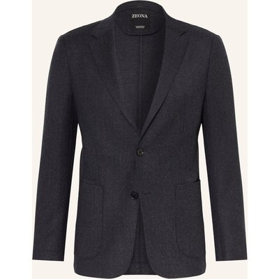 Zegna Flanellsakko Extra Slim Fit grau