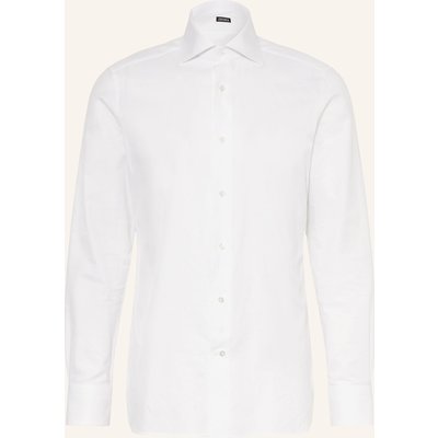Zegna Hemd Slim Fit weiss