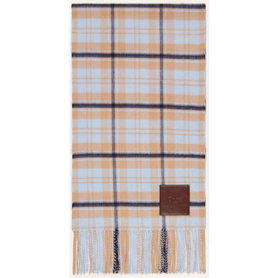 Chloé Cashmere-Schal Highlanding blau